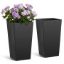 Õuepotid VEVOR F3055W-BK, 2 tk, Must, 300 × 300 × 550 mm