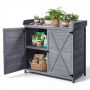 Садовый стол VEVOR DS-PB012, 1 шкаф, 3 уровня, Серый, 98 × 48 × 95 см