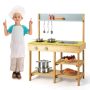 Outdoor play kitchen, 2 burners, 75 × 35 × 92 cm