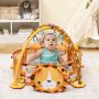 Play mat, 4 toys and 30 balls, 30 × 30 × 20 inches