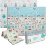 Beebi arendav mängumatt, kahepoolne, 200 × 150 × 1,5 cm