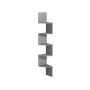 Hanging shelf 20x20x126cm., gray