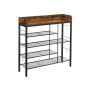 Vintage shoe rack, brown/black