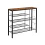 Vintage shoe rack, brown/black