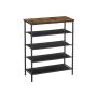 Shoe rack, brown/black