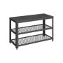 Hallway bench 30x73x45cm., black