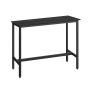 Bar table 40x120x90cm., black