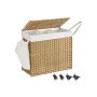 Laundry basket 140L., light brown/white