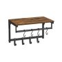 Wall-mounted clothes rack with 8 hooks LCR103B01