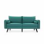 Living room sofa 180 x 82 x 83 cm, emerald green