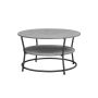 Coffee table 80x46.5cm., black/gray