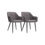 Set of 2 dining chairs, grey
