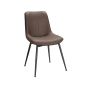Bar stool 56x50.3x81cm., dark brown/black
