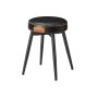 Bar stool set 48x48x48.2cm, black
