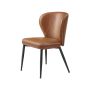 Dining chair 55x52x79cm., brown/black
