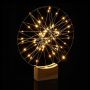 LED-valguskett Relaxdays, Valge, 30 × 25 × 3,5 cm