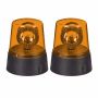 LED-signaallampide komplekt Relaxdays 10050317.0, 2 tk, Oranž, Ø 9,5 × 11,5 cm