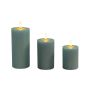 LED-küünlad Relaxdays, 3 tk, 13 × 7,5 cm; 15 × 7,5 cm; 18 × 7,5 cm