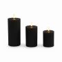 LED-küünlad Relaxdays, 3 tk, 13 × 7,5 cm; 15 × 7,5 cm; 18 × 7,5 cm