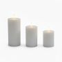 LED-küünlad Relaxdays, 3 tk, 13 × 7,5 cm; 15 × 7,5 cm; 18 × 7,5 cm