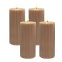 LED-küünlad Relaxdays, 4 tk, Pruunid