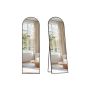 SONGMICS Curved Full-Length Standing Mirror, 160 × 50 cm