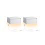Set of 2 hanging bedside tables 35x40x18cm., white