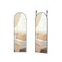 Mirror 120x40cm., black
