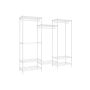 Open wardrobe 40x175x180cm., white