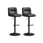 Bar stool set 47x41x110cm., black