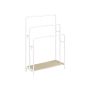 Clothes rack 70x30x100cm., white/light brown