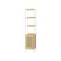 Shelf 30x40x174.7cm., light brown/white