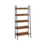 Shelf 30x80x170cm., brown/black