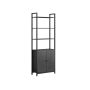 Shelf 24x60x159.5cm., black