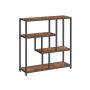 Shelf 30x100x103cm., black/brown