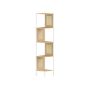 Corner shelf 31.9x31.9x156.4cm., light brown/white