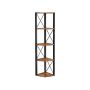 Corner shelf 30x30x160cm., brown/black