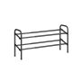 Shoe shelf 23x83x42cm., black