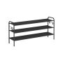 Shoe shelf 28x114x53cm., black