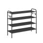 Shoe shelf 28x85x70cm., black