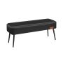 Pouf 43x110x40cm., black