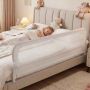 Bed Guard Set, 2 pcs, White, 198 × 36 × 60 cm and 178 × 36 × 60 cm