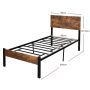 Bed frame, 90 × 200 cm, 99 × 101.5 × 205 cm