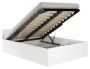 Bed with bedding box and mattress NORE CLP, 160x200 cm.,, white