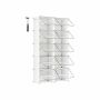 Shoe rack made of 10 shoe boxes, white