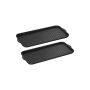 Hallway shoe mats 36.5x74.2x3.2cm., black