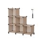 Shelf 31.5x94x97.2cm., light brown/black