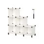Shelf 31.5x94x97.2cm., white/black