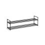 Shoe rack with 2 levels made of metal 30 x 116 x 34 cm