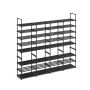 Shoe shelf 29.5x171.1x157.6cm., black